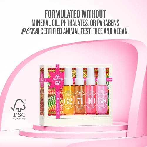 SOL DE JANEIRO Spritz & Shine Cheirosa Perfume Mist Set | Amazon Exclusive | Perfume Mist Discovery Set of 4 | Holiday Gift Set | $48 Value thumbnail 6