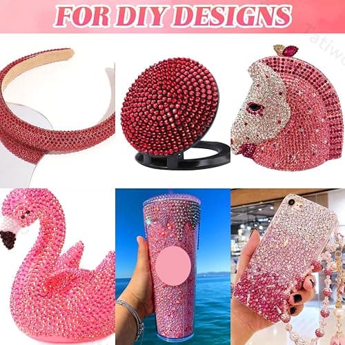 15000Pcs Red Resin Jelly Rhinestones for Bedazzling, Mixed Size 3/4/5 mm Flatback Gems for Crafting, Red Jelly Rhinestones Bedazzler Kit for Book Crafts Clothing Shoes Nail Art Makeup thumbnail 6