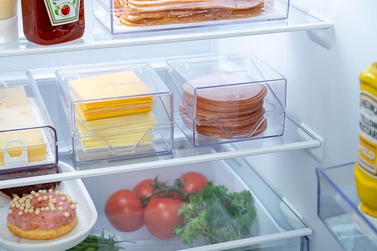 Pikanty American Sliced Cheese Holder | Airtight Storage Container for Fridge | Hinged Lid | Dishwasher Safe | Holds 24 Slices | Made in USA thumbnail 7