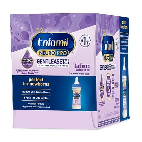 Enfamil NeuroPro Gentlease Ready-to-Feed with Smaller Proteins for Easy Digestion, Brain Supporting DHA,Baby Formula for easing Fussiness, Crying, Gas, Spit-up in 24hrs, 2 Fl Oz, 48 Bottles thumbnail 11