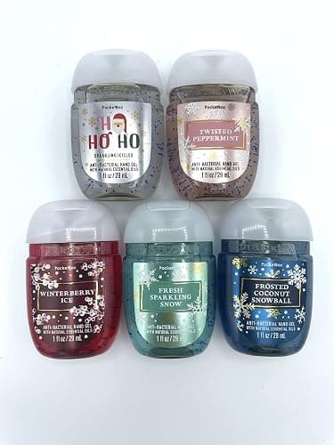 Bath and Body Works Bath & Body Works Pocketbacs Assorted 5-Pack with Holiday Scents (Assorted Holiday Round), 1 Fl Oz (Pack of 5) - Image 1