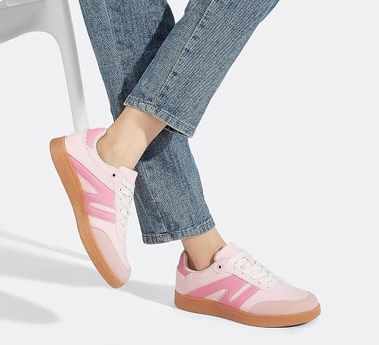 LUCKY STEP Women Classic Retro Gum Sole Fashion Sneakers Casual Tennis Skate Shoe Genuine Leather Walking Footwear Anti Slip Trainers thumbnail 7