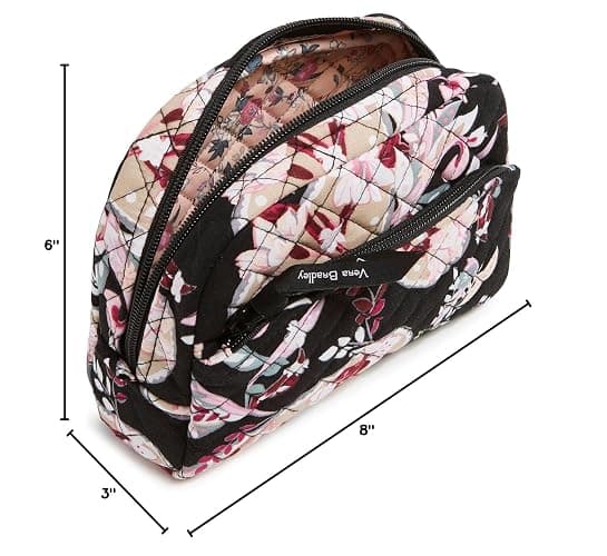 Vera Bradley Women's Cotton Medium Cosmetic Makeup Organizer Bag thumbnail 5