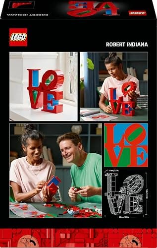 LEGO Art LOVE Building Set, Model Kit for Adults to Build, Great as a Home Office Decor Piece or Engagement Gift for Couples, Valentine's Day Decoration for Her or Him 31214 thumbnail 11