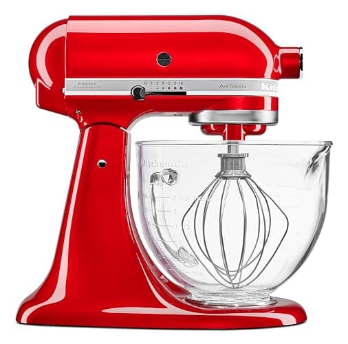 KitchenAid 4.7L Glas-Rührschüssel mit Ausguss, Griff & Silikondeckel, mikrowellen-, gefrier- & spülmaschinenfest, passend für 4.3L & 4.7L Kippkopf-Küchenmaschinen thumbnail 5