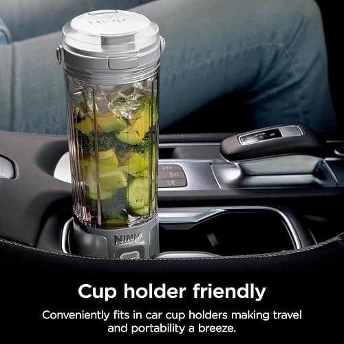Ninja BC151WH Blast Portable Blender, Cordless, 18oz. Vessel, Personal Blender-for Shakes & Smoothies, BPA Free, Leakproof-Lid & Sip Spout, USB-C Rechargeable, Dishwasher Safe Parts, White thumbnail 9