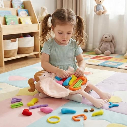 June Garden 18" Little Patient Emily Plush Anatomy Doll - Soft Educational Toy with Removable Human Organs - Learn Basic Anatomy for Toddlers and Kids thumbnail 2