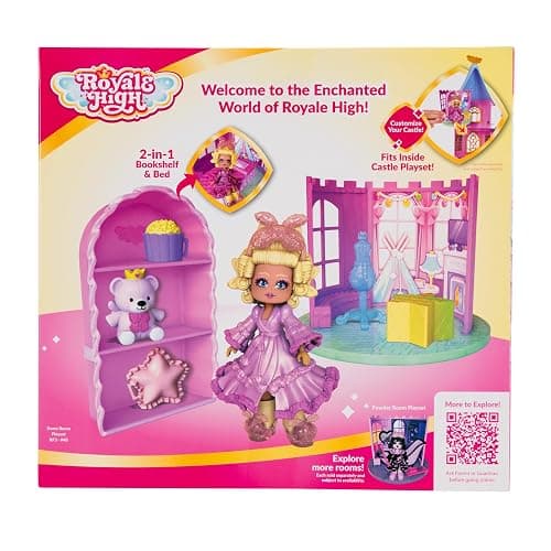 Royale High Dorm Room Playset - 1 Doll, 5 Accessories - Fits Inside Castle Playset - Virtual Item Code Included - Ages 5+ thumbnail 5