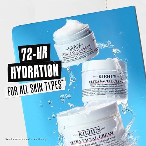 Kiehl's - Ultra Facial Cream Daily Moisturizer with 4.5% Squalane | Face Cream for Long-Lasting Hydration & Moisture - Fragrence Free & Suitable for All Skin Types thumbnail 9
