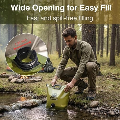CoreMuse Camping Water Container 2 Gallon Collapsible Water Jug with Spout - Reusable Plastic Flasks, Foldable Empty Gallon Jug for Water Storage, Water Bag for Outdoor Hiking Emergency Prep (1 Pack) thumbnail 7