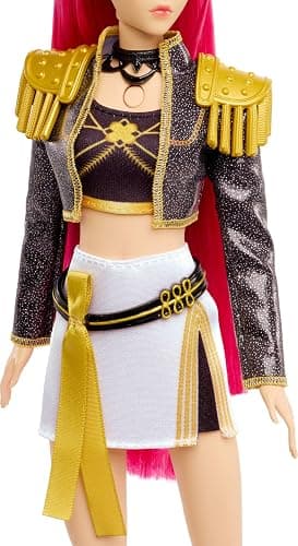 ​Mattel Kpop Demon Hunters HUNTR/X Mira “Golden” Singing Doll | Wearing Removable Signature Outfit, 5 Posable Joints, Inspired by the Movie thumbnail 3