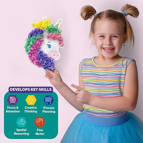 Skillmatics Poke-in Art - Magical Unicorn Dream Decor, Mess-Free Fun for Kids, DIY Wood Craft Kits, Creative Activity, Gifts for Ages 4, 5, 6, 7, 8, 9 thumbnail 7