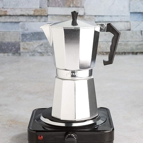 Primula Classic Stovetop Espresso and Coffee Maker, Moka Pot for Italian and Cuban Café Brewing, Greca Coffee Maker, Cafeteras, 12 Espresso Cups, Silver thumbnail 9