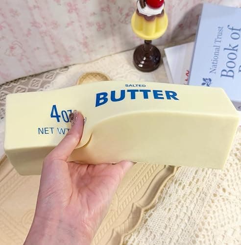 9.5 Inch Butter Squishy,Large Slow Rising Squishy,Sticky Butter Sticks Squeeze Toy,Valentine's Day Gift,Party Favor Gift - Image 1