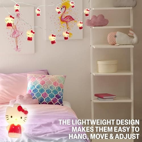 Hello Kitty Sanrio LED Lights for Bedroom String Fairy Lights for Girls Teens Kawaii Room Decor Indoor Anime Dorm Accessories Gifts for Her thumbnail 4