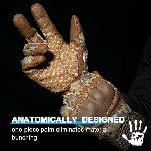 AXBXCX Motorcycle Tactical Gloves for Men - Protection, Flexible, Durable, Touchscreen Capable & Perfect for Outdoor Activities! thumbnail 7