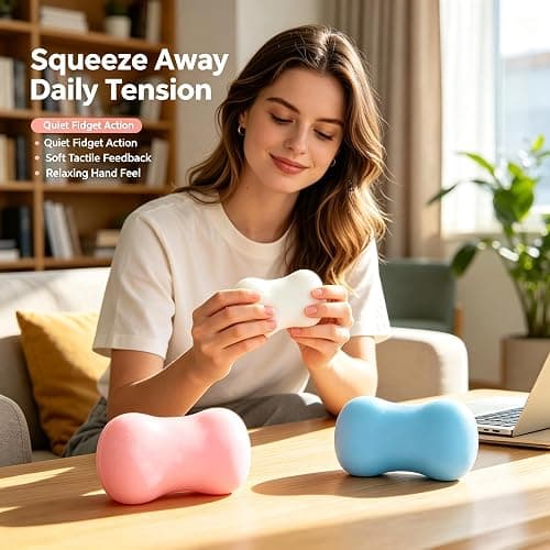 Crunchy Soap Squishy , Sensory Squeeze Stress Relief Fidget Gift for Daily Relaxation(Pink) thumbnail 3