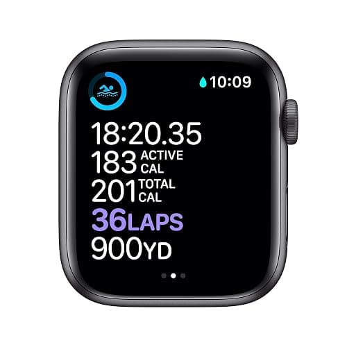 Apple Watch Series 6 (GPS, 44mm) - Space Gray Aluminum Case with Black Sport Band (Renewed) thumbnail 4