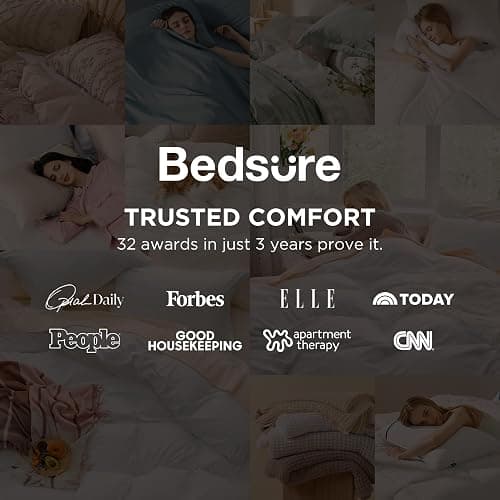 Bedsure White Duvet Cover Queen Size - 3 Pieces Prewashed Cotton-Like Polyester Extra Soft Bedding Set, Includes 1 Duvet Cover 90x90 Inches with Zipper Closure & 2 Pillow Shams, Comforter Not Included thumbnail 3