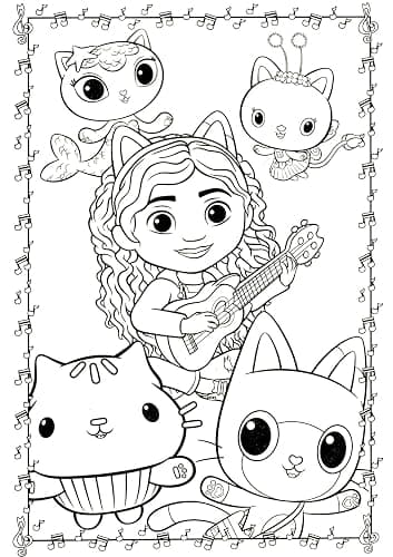 Gabby's Dollhouse Coloring Acitivty Book Set for Kids, Girls - Bundle with PlayPack, Kids Coloring Book and More thumbnail 6