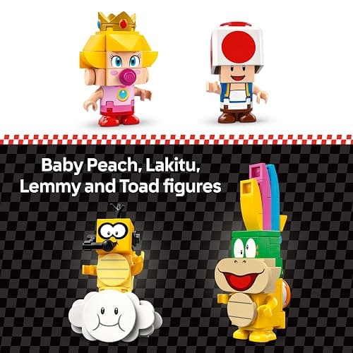 LEGO Super Mario: Mario Kart Baby Peach & Grand Prix Set Home Circuit - Nintendo Toy Building Set for Kids, Girls and Boys, Ages 8+ - Collectible Toy - Gift Idea for Birthdays - 72036 thumbnail 4