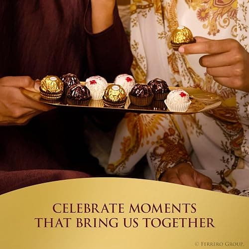 Ferrero Collection, Premium Assorted, Hazelnut, Dark Chocolate and Coconut, 48 Count Premium Treats, 6.1 oz thumbnail 6