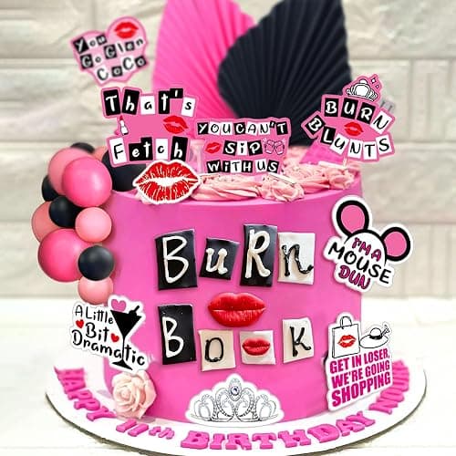 LaVenty Mean Girl Cake Topper Mean Girl Birthday Party Decoration | Mean Girl Cake Topper Mean Girl Birthday Party Decoration Cupcake Toppers for Wedding Bridal Shower Bachelorette Theme Girls thumbnail 7