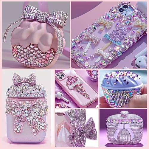 Canvalite 8000PCS Crystal AB Nail Art Rhinestones with Pick Up Tweezers & Dotting Pen, Flat Back Nail Gems for Nails, Clothes, Face, Craft - Nail Art Supplies & Decorations thumbnail 9