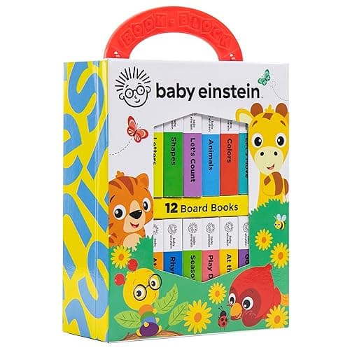 Baby Einstein - My First Library Board Book Block 12-Book Set - First Words, Alphabet, Numbers, and More! - PI Kids thumbnail 3