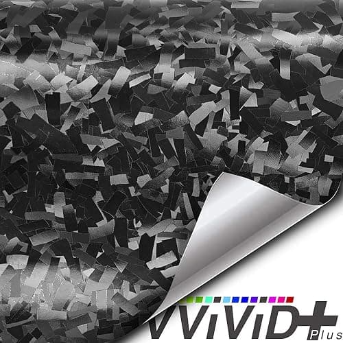 VViViD+ 2020 Edition Forged Black Composite Carbon Vinyl Wrap Roll (2.5ft x 5ft) thumbnail 8