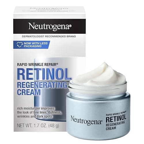 Neutrogena Rapid Wrinkle Repair Retinol Face Moisturizer, Daily Anti-Aging Face Cream with Retinol & Hyaluronic Acid to Fight Fine Lines, Wrinkles, & Dark Spots, 1.7 oz - Image 1