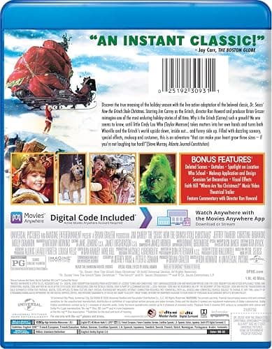 Dr. Seuss' How The Grinch Stole Christmas [Blu-ray] thumbnail 3