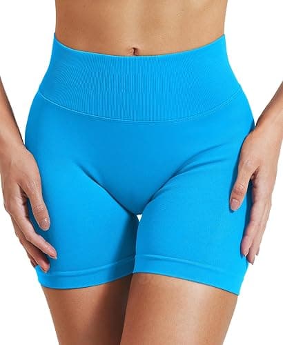 VOYJOY Women Workout Impact Shorts 2.5"/ 3.6"/ 4.5"/ 6" Scrunch Butt Lifting Gym Seamless Booty Biker Shorts thumbnail 4