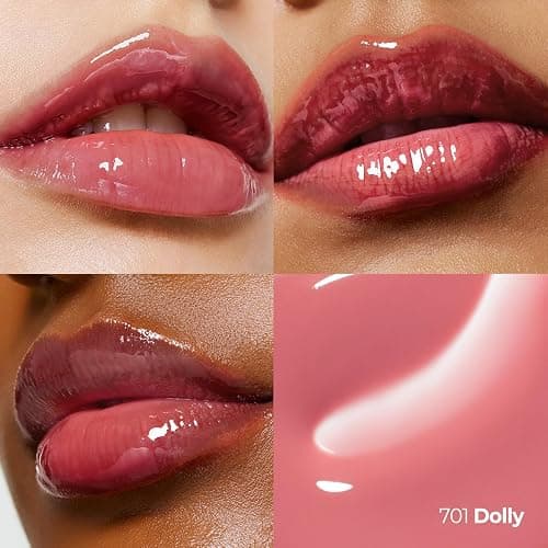 Laka Fruity Lip Glotioner, 10ml/0.33 fl.oz, Lip Gloss with High Shine Vivid Colors, Jelly tip for Hygienic & Easy Application, Plumping Conditioner, Vegan, K-Beauty​ (#701 Dolly) thumbnail 2