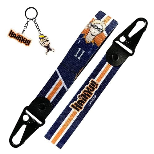 Haikyu - Tsukishima Keystrap and Keychain Bundle - Otaku - Image 1