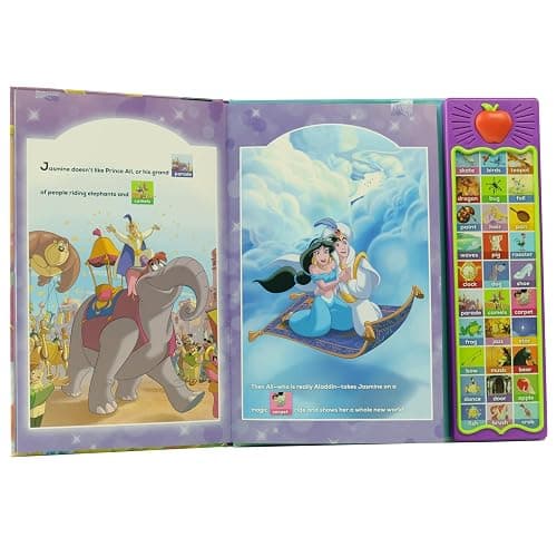 Disney Princess Cinderella, Moana, Rapunzel, and More! - First Words: Point, Match, Listen, and Learn! 30-Button Sound Book - PI Kids (Play-A-Sound) thumbnail 6