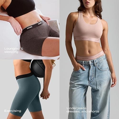 Woxer Boxer Shorts for Women - 5" Baller Boy Shorts Underwear, Soft Modal, Chafe Free - Breathable & Moisture-Wicking thumbnail 2