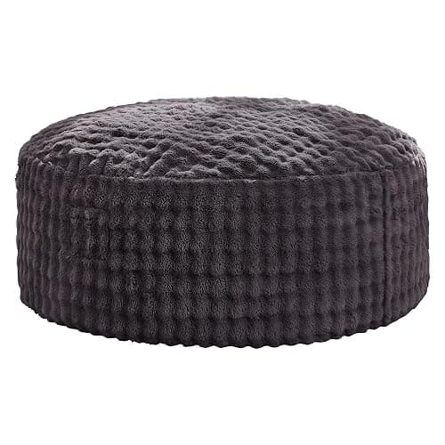 Hobestluk Bean Bag Chairs 5ft Beanbag Chair with Filler Adult Bean Bags with Fluffy & Machine Washable Cover, Giant Bean Bag Chairs for Adults (Dark Grey, 5FT-50" x 50" x 24") thumbnail 9