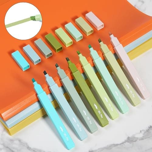 Mr. Pen- Aesthetic Highlighters No Bleed, 8 Pack, Assorted Colors | Chisel Tip, Cute Highlighters Assorted Colors for Journaling, Highlighting, Underlining, Fast Dry, Back to School Supplies thumbnail 7