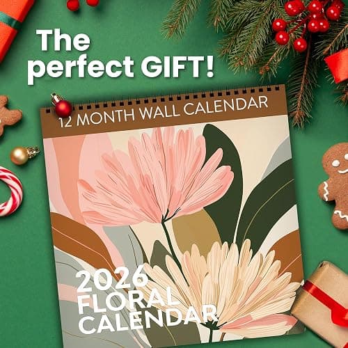 2026 Floral Art Calendar | Modern Art Deco Flower Wall Calendar for 2026, Get Lost In Vintage Beauty with This Elegant Floral Aesthetic Hanging Wall Planner For Your Boho Home thumbnail 6