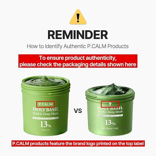 P.CALM Holy Basil Bubble Deep Mask + BRUSH – Holy Basil & Carbonated Water for Cleansing Pores & Blackheads, Korean Clay to Bubble Wash-Off Pack, Stocking Stufffers (90g / 3.17 oz) thumbnail 8