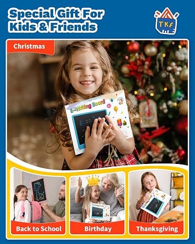 TEKFUN Teen Girl Gifts Ideas, 15inch LCD Writing Tablet for Kids Age 8-10 and Up, Doodle Board 4 5 6 7 Year Old Girl Toys, Mothdays Day Gifts Homeschool Supplies Easter Gifts for Adults(Pink) thumbnail 6
