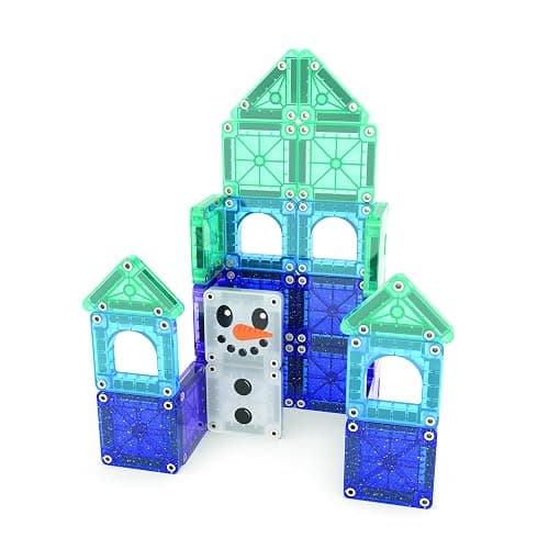 MAGNA-TILES microMAGS Winter Wonder Travel Set 26-Piece Magnetic Construction Set, The Original Magnetic Building Brand thumbnail 7