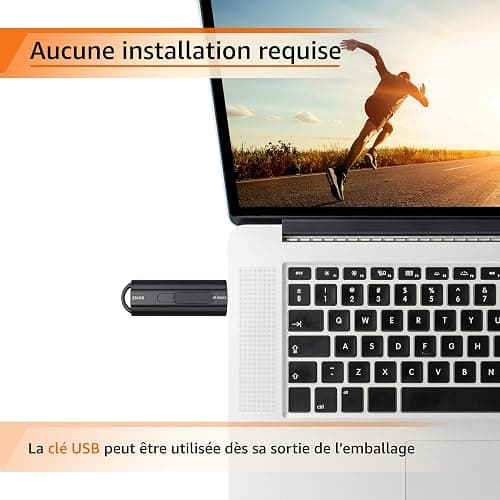 Amazon Basics 256 GB Clé USB 3.1, vitesse de lecture maximale de 130 Mo/s, Noir thumbnail 5