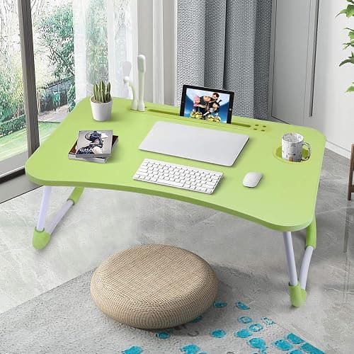 Slendor Laptop Desk Foldable Bed Table Folding Breakfast Tray Portable Lap Standing Desk Notebook Stand Reading Holder for Bed/Couch/Sofa/Floor thumbnail 4