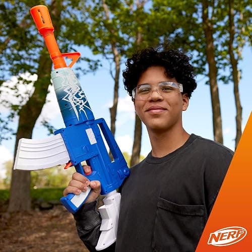 Nerf Fortnite Blue Shock Blaster, 10-Dart Clip, 10 Elite Nerf Darts, Includes Bonus Code to Unlock The Beat Wrap in The Game, Motorized Dart Blaster thumbnail 7