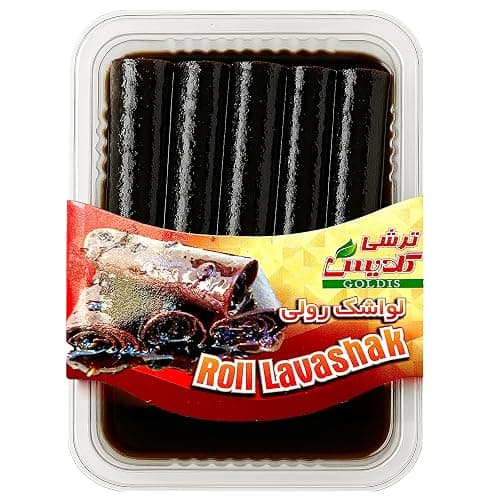 GOALDEES Roll Lavashak Pomegranate Juicy Sour Fruit Leather Persian Snack Middle Eastern Halal Bold Flavor Timeless Tradition (1 Pack, 250, Gram) thumbnail 4