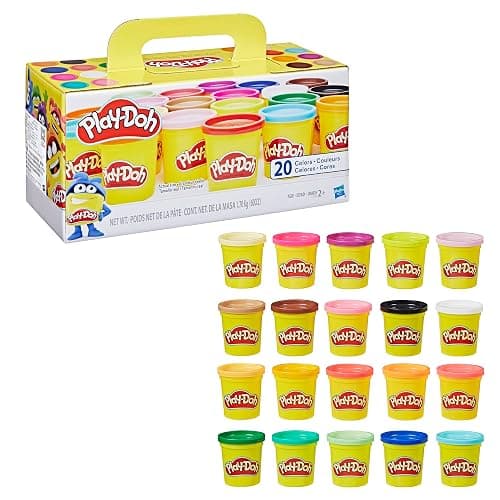Play-Doh Super Colour Set mit 20 Dosen Modelliermasse (insgesamt 1,6 kg), Bastelset zum gemeinsamen Spielen oder als kreatives, für Kinder ab 3 Jahren - 20 pack thumbnail 2