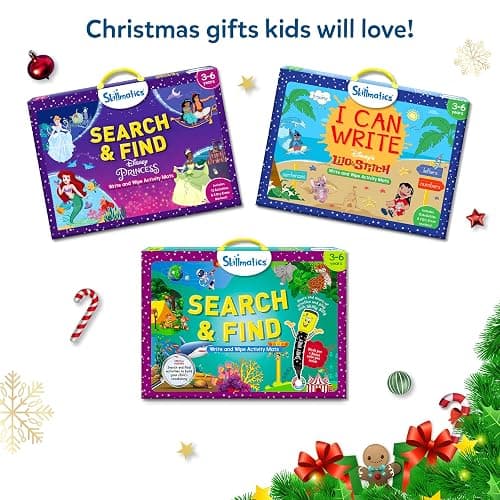 Skillmatics Search and Find Disney Princess Educational Game - Reusable Preschool Learning Activities, Christmas Toys, Art & Crafts, Gifts for Toddlers & Kids of Ages 3, 4, 5, 6 thumbnail 3