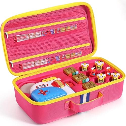Hard Carrying Case Fits for Little Tikes Story Dream Machine Books Starter Set, Large Protective Travel Container Case for Storytime Audio Play Real for Littles Character Collection, Pink (Box Only) - Image 1